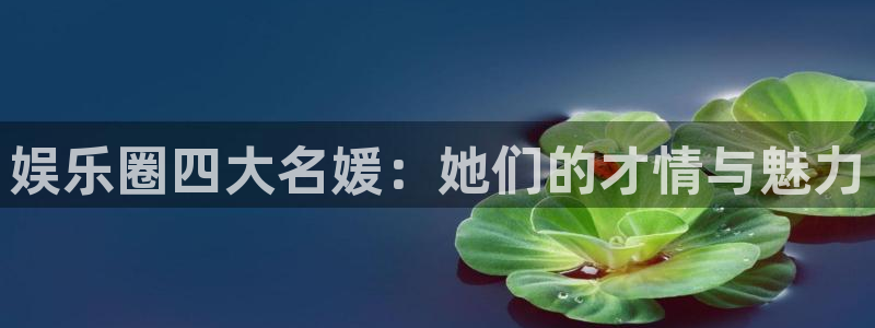 pg电子免费体验：娱乐圈四大名媛：她们的才情与魅力